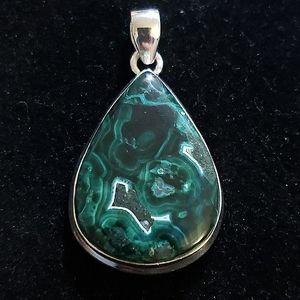 Gorgeous Azurite Malachite Pendant